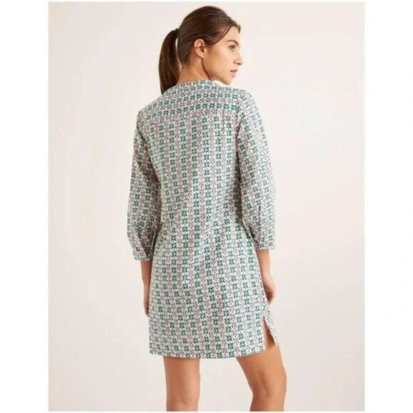 Boden Women’s Roberta Kaftan in Ivory Plumeria Dress Tunic Beach Cover Up 10R - Picture 3 of 13